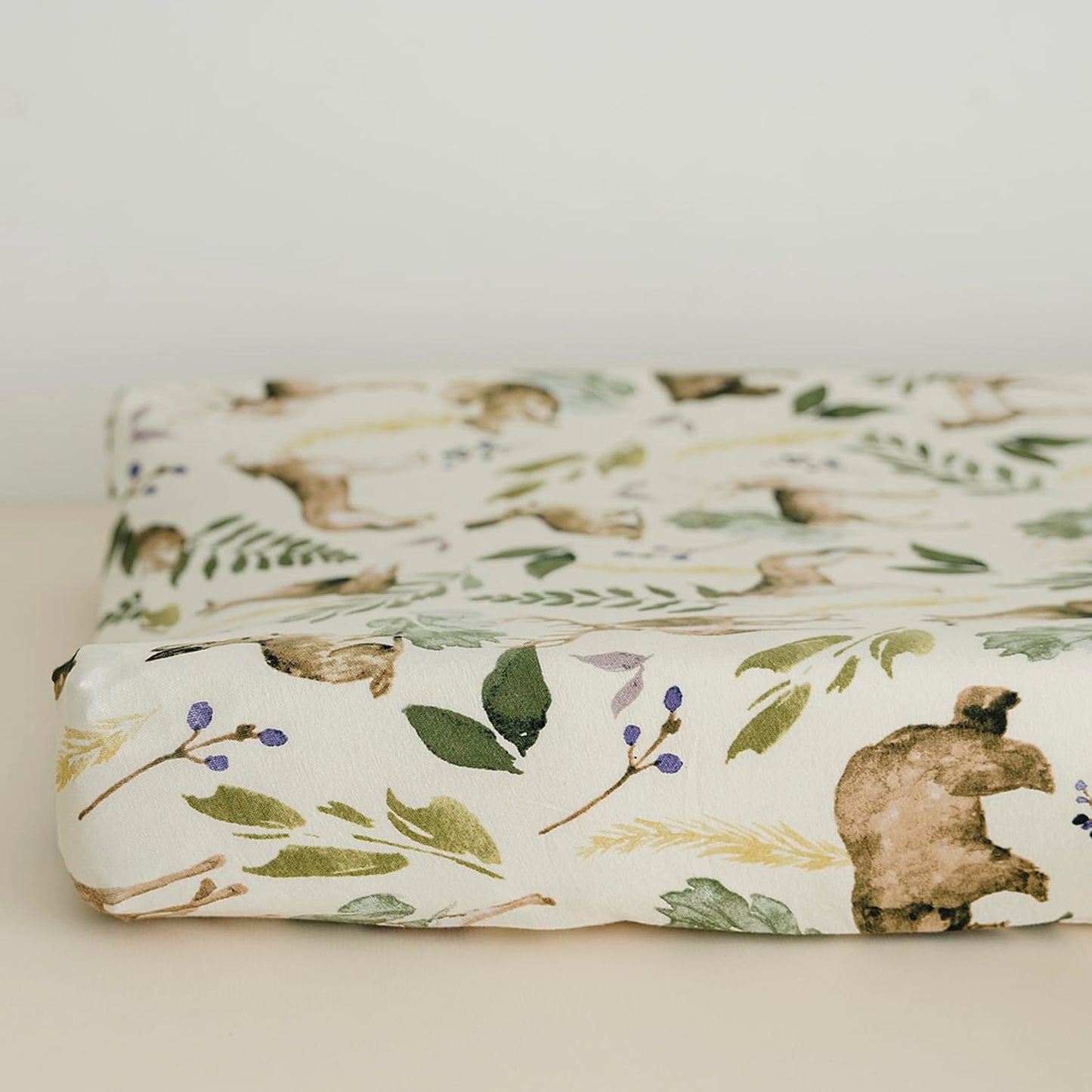 - 2 Pack Premium Pack N Play Sheets Fitted for Standard Pack and Plays and Mini Cribs - Ultra-Soft Cotton Blend, Stylish Woodland Pattern, Safe and Snug for Baby (Wildlife)