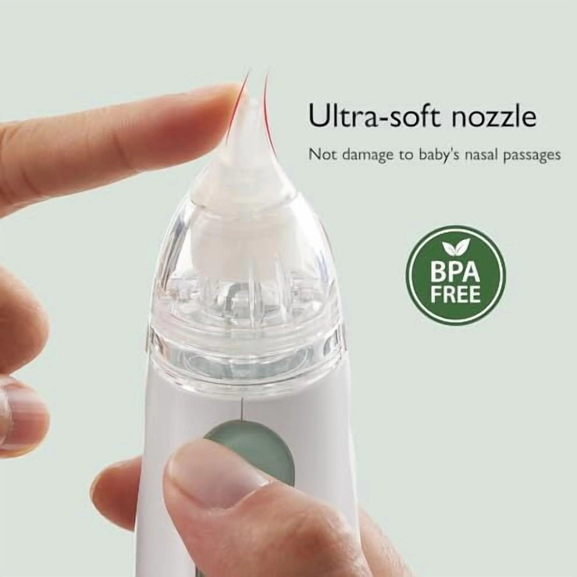 (2 Pack)  Baby Nasal Aspirator,Newborn and Toddler, Portable Baby Nose Aspirator