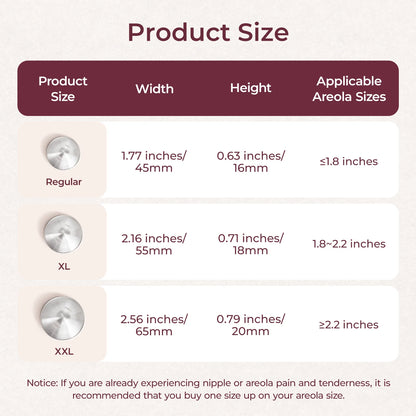 999 Silver Perforated Nursing Cups for Breastfeeding Essential, Regular Size